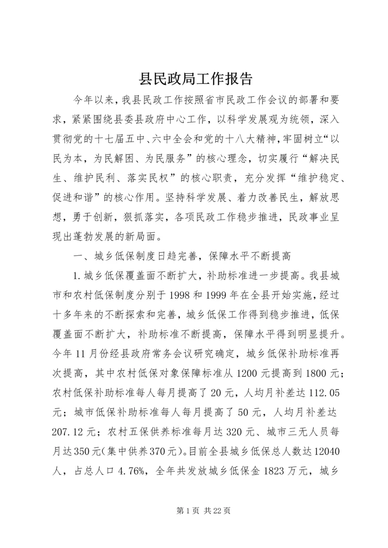 县民政局工作报告 (7).docx