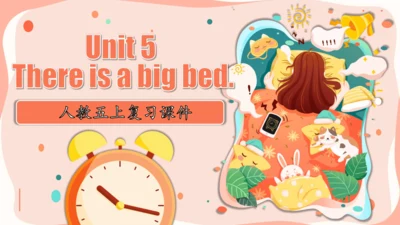 Unit 5 There is a big bed 复习课件（词组+句型+语音+语法+写作指导）
