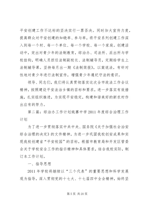 综治办工作计划.docx