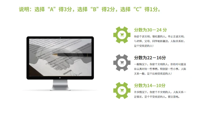 文明礼仪行为习惯培养主题班会通用PPT模板