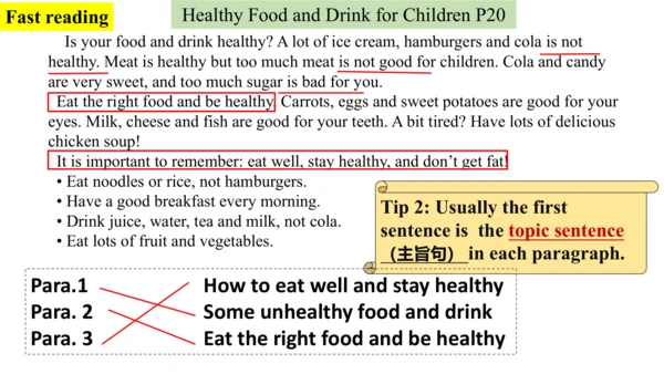Module 4 Unit 2 Is your food and drink healthy? 课件