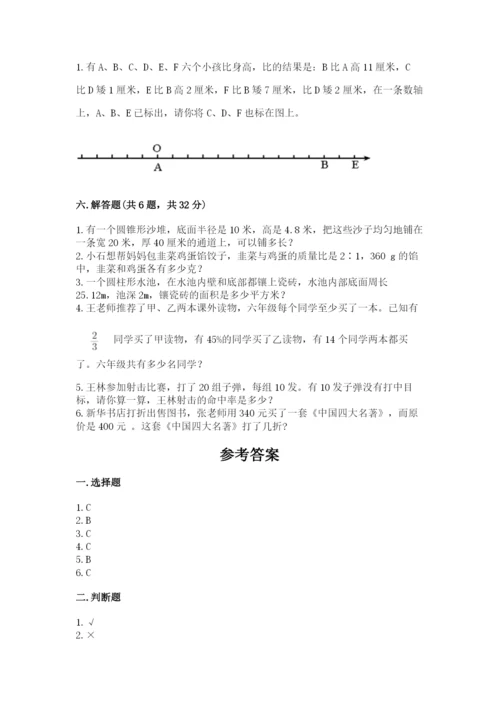 小学六年级下册数学期末卷及完整答案【典优】.docx