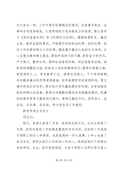 关于新领导表态发言.docx