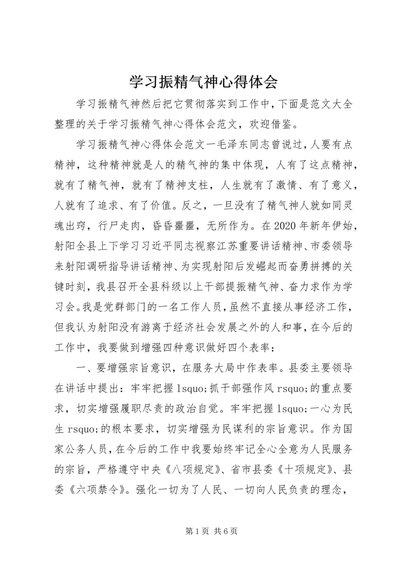 学习振精气神心得体会.docx