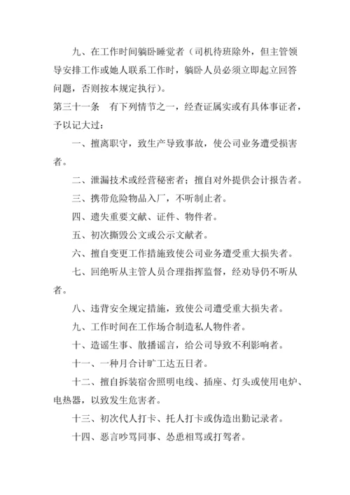公司员工管理标准手册文案.docx