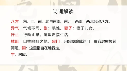 八年级课外古诗词朗诵PPT模板