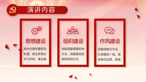 红色党支部述职报告汇报计划PPT党课