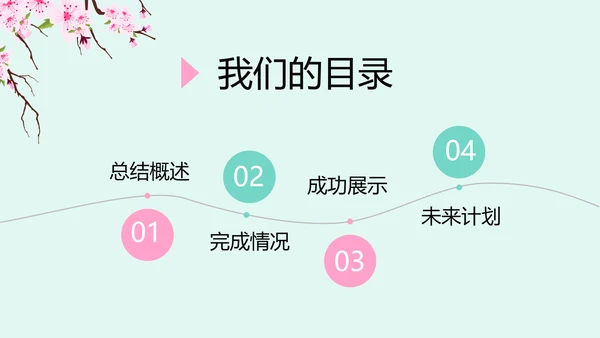 唯美桃花春意盎然动态PPT