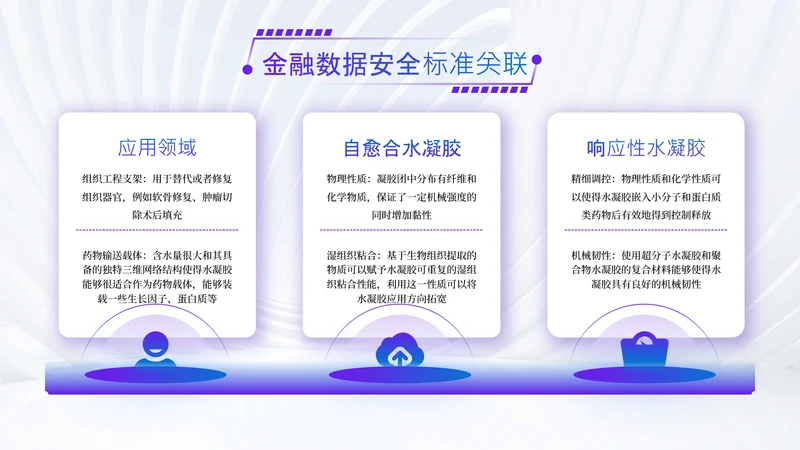 蓝紫色渐变风并列关系页