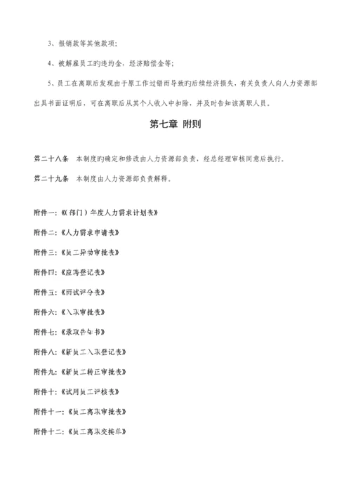 招聘解聘管理制度(实用版).docx