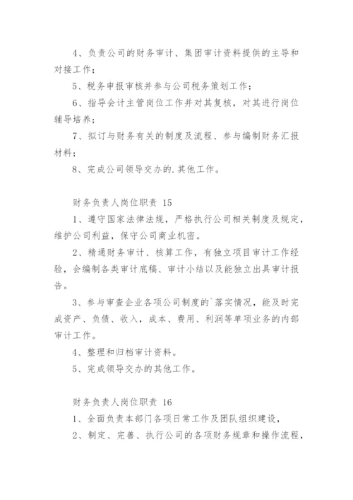 财务负责人岗位职责.docx