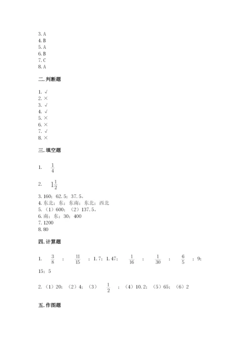 小学六年级上册数学期末测试卷（模拟题）word版.docx