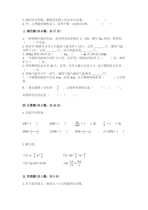 小学六年级下册数学期末卷及完整答案【各地真题】.docx