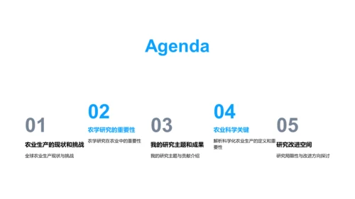 农学研究开题报告PPT模板