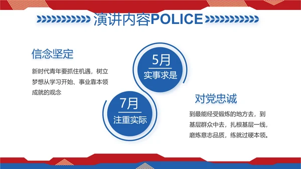 大气人民公安警察工作总结述职报告PPT模板