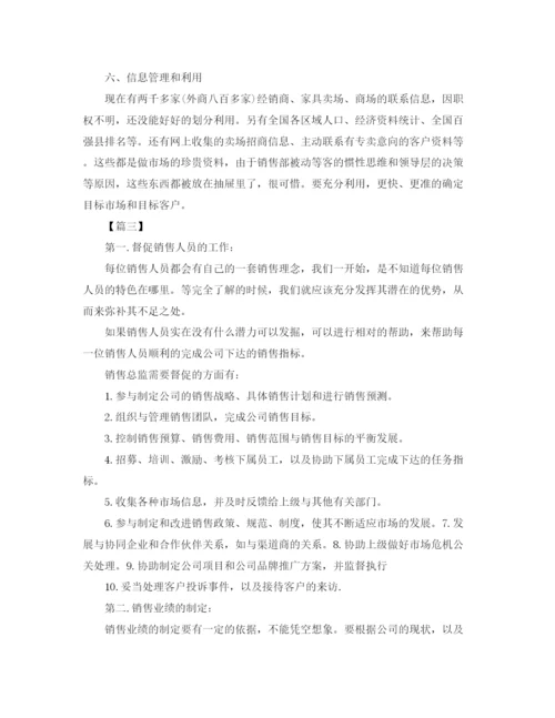 精编之销售总监工作计划书范本.docx