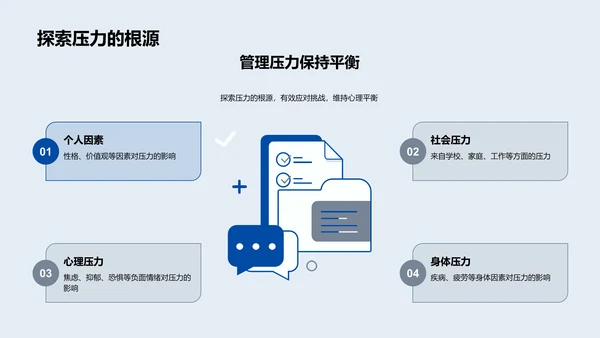 教师角度的压力管理PPT模板