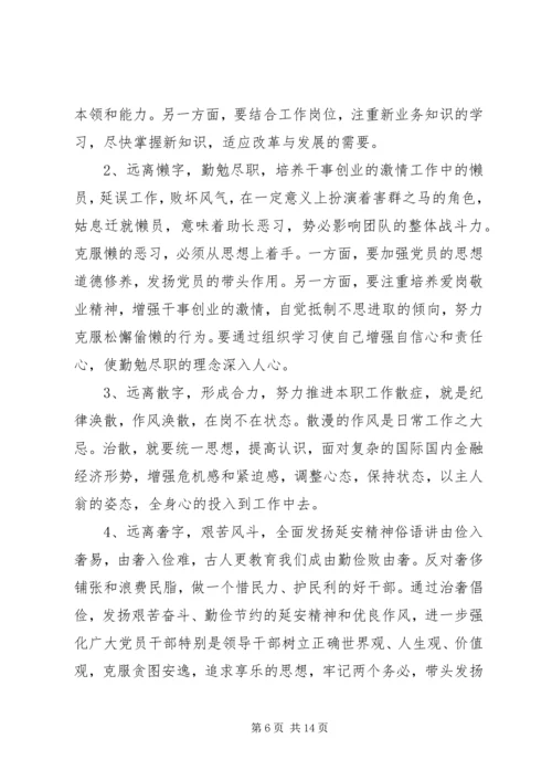 学习“治庸治懒治散治奢”心得体会李元春_1.docx