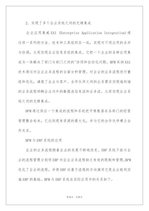 2022企业业务流程管理(BPM)与ERP系统的应用.docx