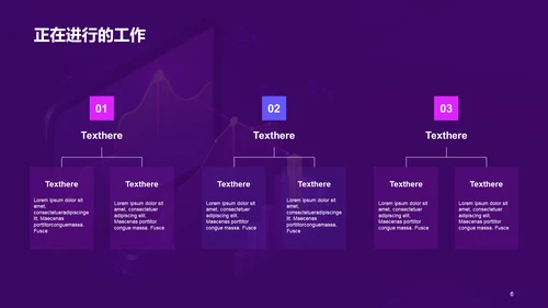 紫色科技智能金融经济工作总结PPT