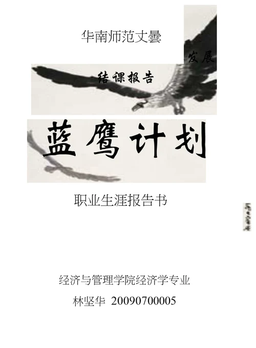 职业生涯报告书