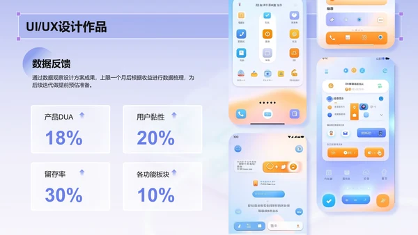 紫色3D风设计部 部门年终总结PPT模板