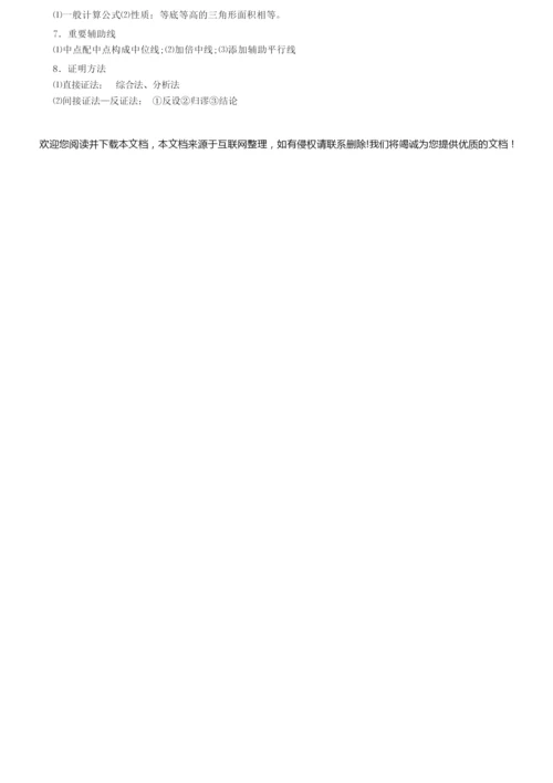 【精品】中考数学总复习资料大全(精华版)025842.docx