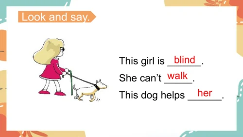 Module 7 Unit 2  This little girl can't walk.课件(共3
