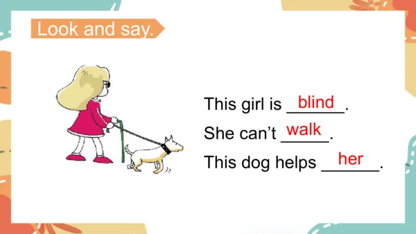 Module 7 Unit 2  This little girl can't walk.课件(共3