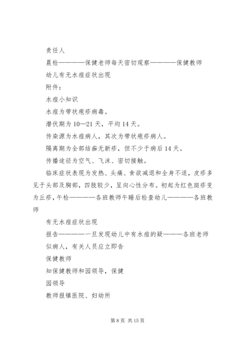 预防水痘传染病工作应急预案 (5).docx