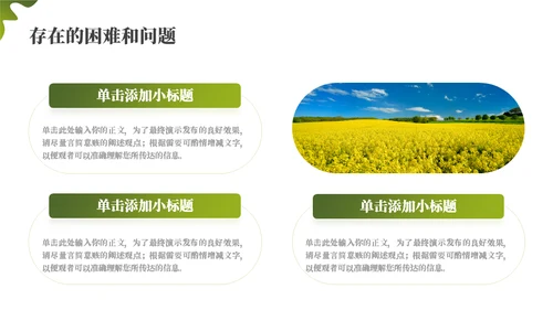 绿色乡村振兴项目工作汇报通用PPT模板