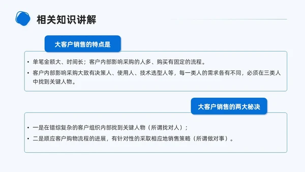 商务简约形状大客户管理PPT课件