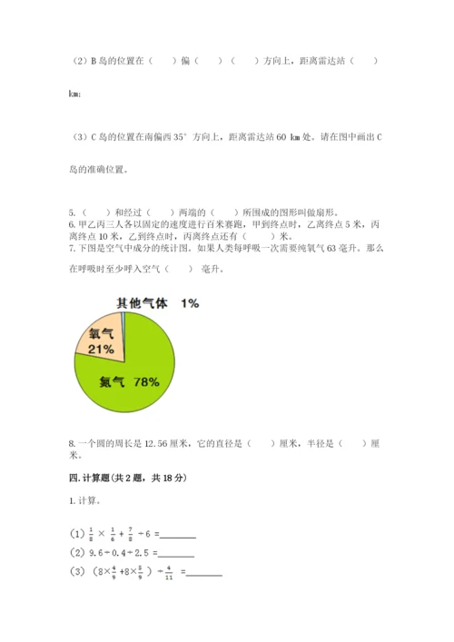 人教版小学六年级上册数学期末测试卷（夺冠）word版.docx