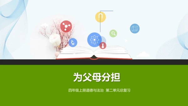 四年级上册道德与法治第二单元：为父母分担 单元总复习课件（共25张PPT）