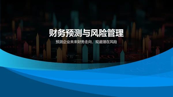 蓝色科技风财务分析报告PPT模板