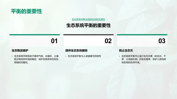 生态系统平衡保护报告