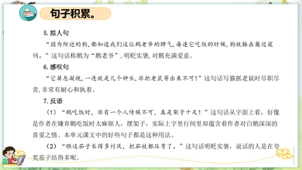 统编版四年级语文下册单元复习第四单元（复习课件）