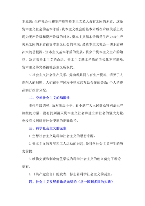 2024高中政治学业水平考试备考主干知识梳理.docx