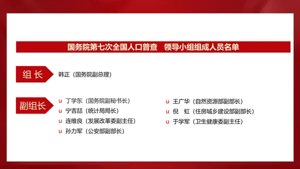 国务院第七次人口普查通知解读ppt模板