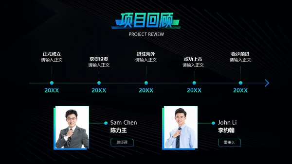 科技互联网大数据产业项目计划书通用PPT模板