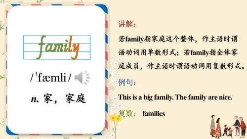 Module  2   My family词汇课件(共56张PPT)+内嵌音频