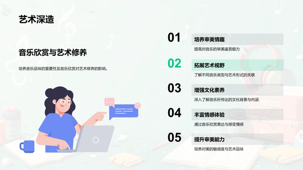 音乐欣赏教学PPT模板