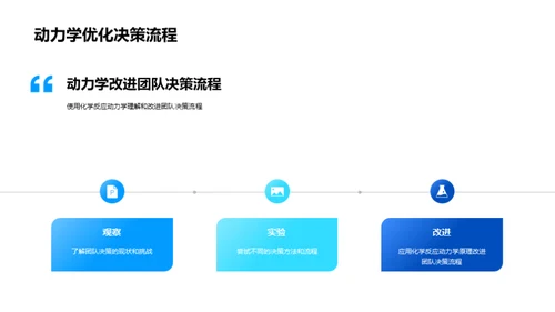 化学原理助力团队协作