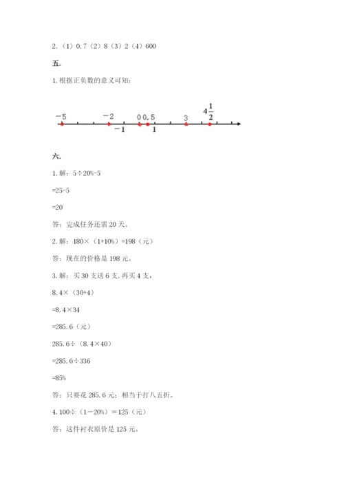 北师大版六年级数学下学期期末测试题含答案（精练）.docx