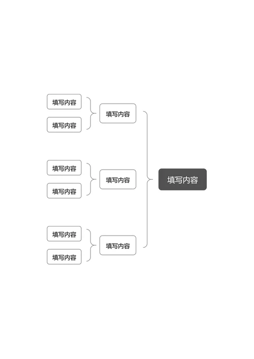 灰色简约基础思维导图