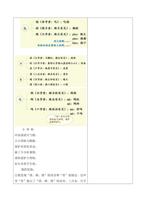 【新课标】二年级语文上册第六单元单元第12课时语文园地大单元教学设计