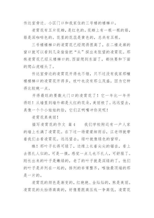 描写凌霄花的作文.docx