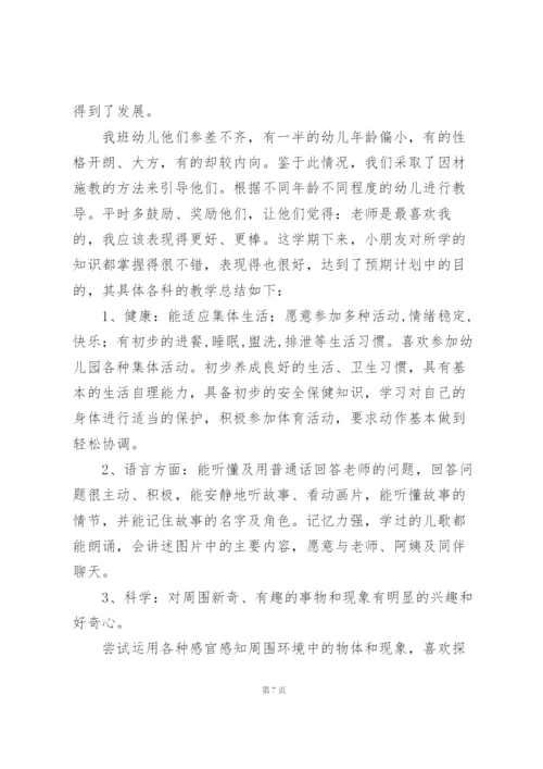 幼儿园小班下学期教学工作总结2篇.docx