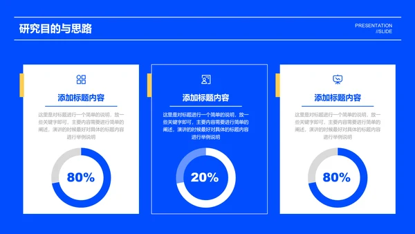 蓝色简约学术开题报告演示PPT模板