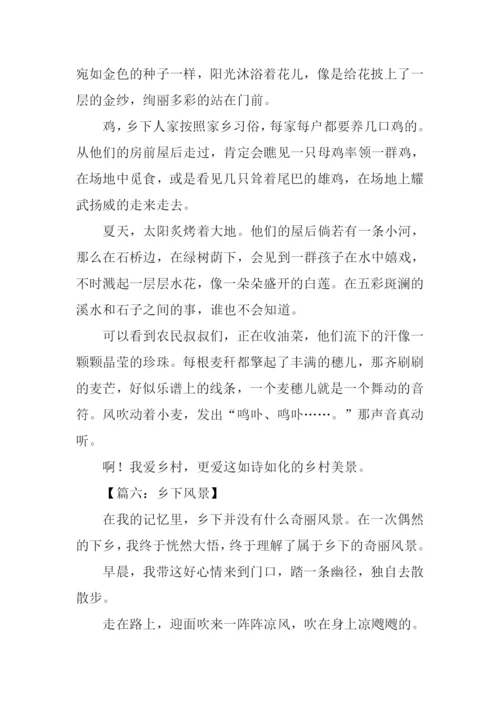 乡下风景作文350字.docx